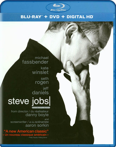 Steve Jobs (Blu-ray + DVD + HD Numérique) (Bilingue) (Blu-ray) Film BLU-RAY