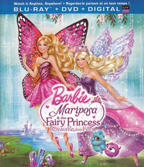 Barbie Mariposa et la princesse des fées (Bilingue) (Blu-Ray + DVD + Copie Numérique + UltraViolet) (Blu-ra