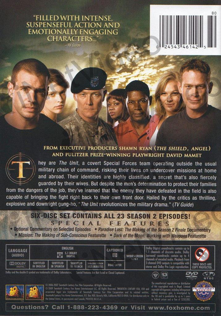 The Unit - Season 2 (Keepcase) on DVD Movie