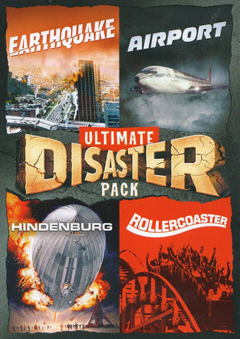 Ultimate Disaster Pack (Earthquake / Airport / The Hindenburg / Rollercoaster) DVD Movie 