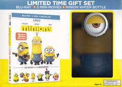 Minions - 3 Mini Movies (Blu-ray + DVD + Digital HD + Water Bottle) (Blu-ray) (Boxset)