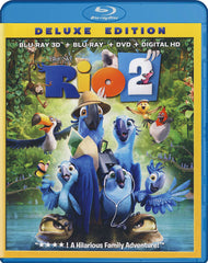 Rio 2 Deluxe Edition (Blu-ray + Blu-ray + DVD + HD numérique 3D) (Blu-ray)