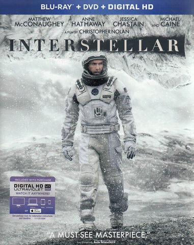 Interstellar (Blu-ray + DVD + Digital HD) (Blu-ray) BLU-RAY Movie