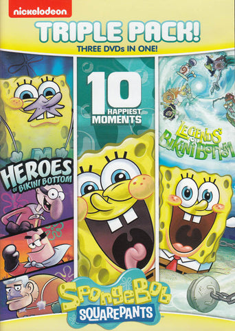 SpongeBob SquarePants: Heroes of Bikini Bottom/10 Happiest Moments/Legends of Bikini Bottom DVD Movie 