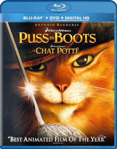 Puss In Boots (Cloud Cover) (Blu-ray + DVD + Digital HD) (Blu-ray) (Bilingue) BLU-RAY Movie