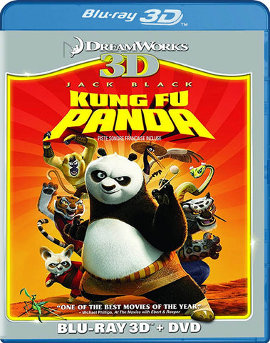 Kung Fu Panda (Blu-ray 3D + DVD) (Blu-ray) (Bilingual) BLU-RAY Movie 