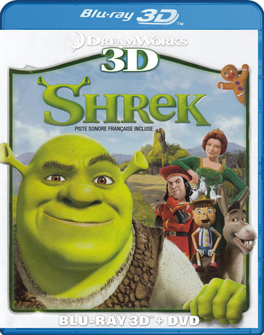 Shrek (Blu-ray 3D / DVD) (Blu-ray) (Bilingue) Film BLU-RAY