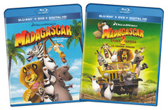 Madagascar / Madagascar - Escape 2 Africa (Blu-ray / DVD) (Blu-ray) (Pack 2) (Bilingue)