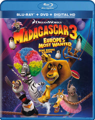 Madagascar 3 - Europe s le plus recherché (Couverture mauve) (Blu-ray / DVD / HD numérique) (Blu-ray) (Bilingue