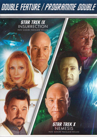 Star Trek IX - Insurrection / Star Trek X - Nemesis (Double Feature) (Bilingual) DVD Movie 