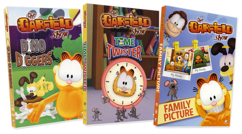 The Garfield Show (Dino Diggers / Time Twister / Family Picture) (3-pack Collection) (Boxset) DVD Movie 