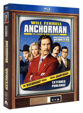 Anchorman - The Legend of Ron Burgundy (The Rich Mahogany Edition) (Bilingual) (Blu ray) (Boxset) DVD Movie 