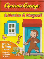 Curious George: 3 Movies & Playset (Boxset)
