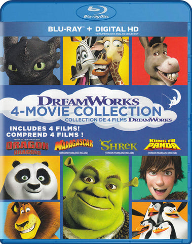Collection de films Dream Works 4 (Blu-ray + DVD + Copie numérique) (Blu-ray) Film BLU-RAY