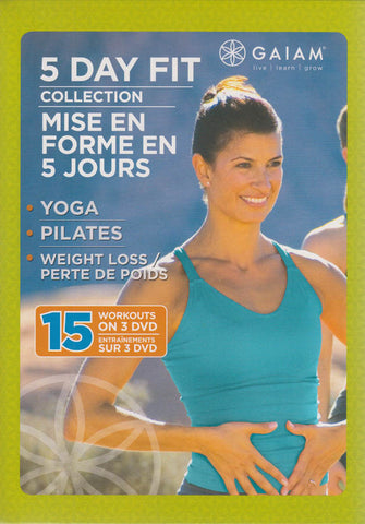Collection Day Fit 5 (Yoga 5 Day Fit / Perte de poids 5 Day Fit / Pilates 5 Day Fit) (Coffret) (Bilingue) DVD Film