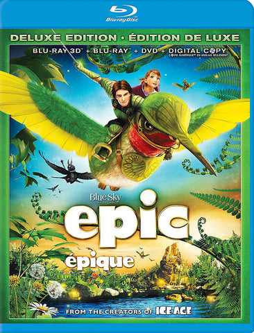 Epic (Blu-ray 3D + Blu-ray + DVD) (Bilingue) (Édition Deluxe) (Blu-ray) Film BLU-RAY