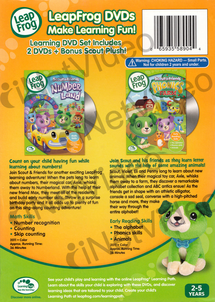 Leap Frog Gift of Learning (2 DVD + Scout Plush Set!) (Boxset) on