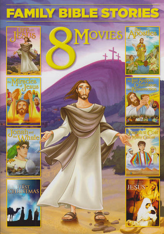 Films 8 - Histoires bibliques familiales (La vie avec Jésus / Le premier Noël ..... / N'oubliez pas l'enfant Jésus) DVD Film
