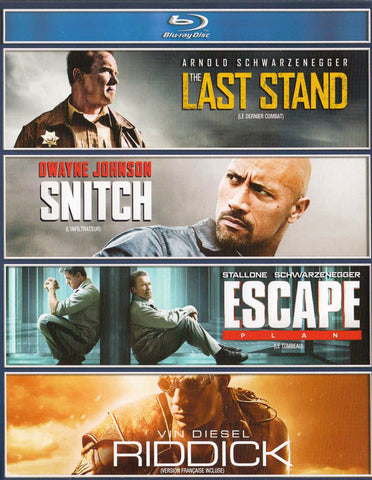 Le dernier stand / Snitch / Escape Plan / Riddick (Blu-ray) (Boxset) (Bilingue) Film BLU-RAY