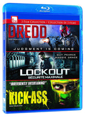 Dredd / Lockout / Kick-Ass (Blu-ray) (Triple Fonction) (Bilingue)