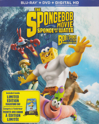 The SpongeBob Movie Sponge Out Of Water(Blu-ray + DVD + Drawstring Bag)(Blu-ray)(Bilingual)(Boxset) BLU-RAY Movie 