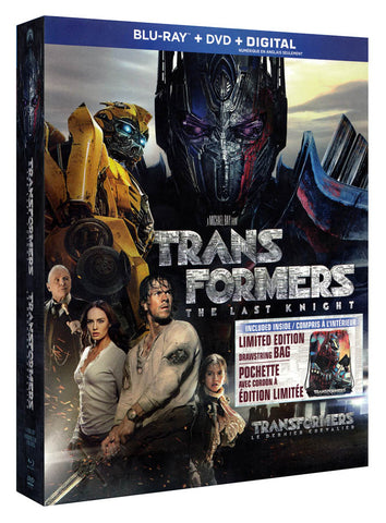 Transformers - Last Knight (Blu-ray + DVD + Digital + Drawstring Bag) (Blu-ray) (Bilingual)(Boxset) BLU-RAY Movie 