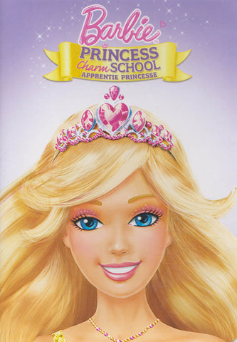 Barbie - Princess Charm School (Bilingual) (Big Face) (Purple Spine) DVD Movie 
