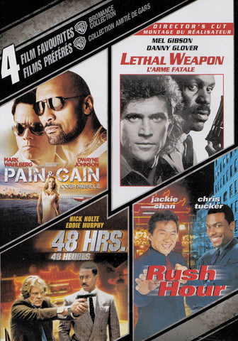 4 films préférés: Bromance Collection (Pain & Gain / Rush Hour / Lethal Weapon / 48 heures) (Bilingue) Film DVD