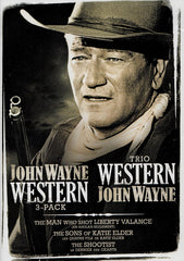 John Wayne Western 3-Pack (Homme qui a tiré la cantonnière Liberty / Les fils de Katie Elder / Shootist) (Bilingue)