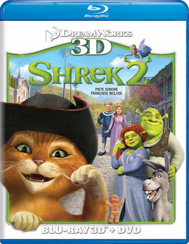 Shrek 2 (Blu-ray 3D + DVD) (Blu-ray) (Bilingue) Film BLU-RAY