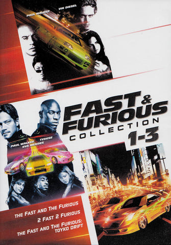 Fast and Furious Collection 1-3 DVD Movie