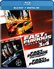 La collection Fast And Furious: 3 et 4 (Blu-ray + HD numérique) (Blu-ray)