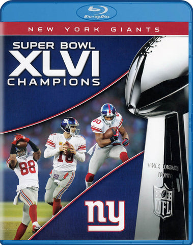 Champions du Super Bowl XLVI de la NFL: 2011 New York Giants (Blu-ray) Film BLU-RAY