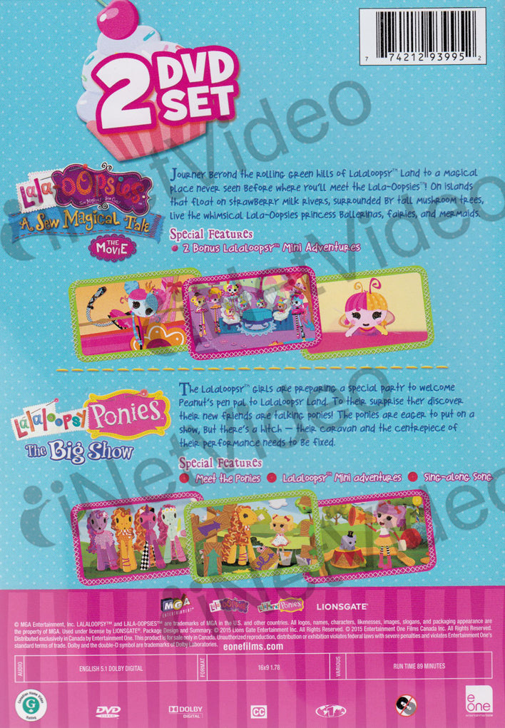 Lalaloopsy Sew Sweet Movies (2 DVD Set) on DVD Movie