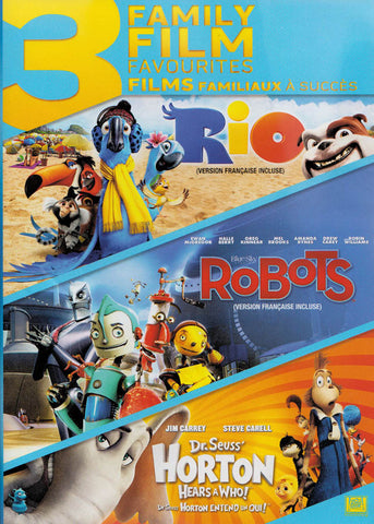 Rio / Robots / Dr. SeussHorton Hears A Who (Bilingual) (Triple Feature) DVD Movie 