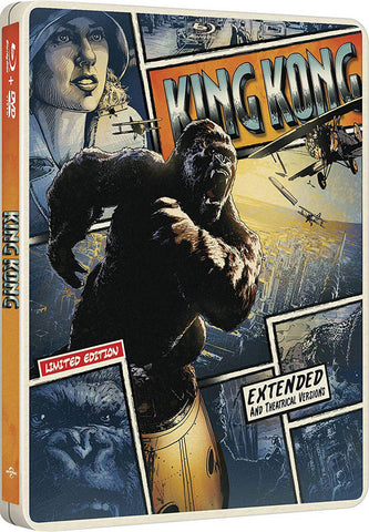 King Kong (Blu-ray + DVD + HD numérique) (Blu-ray) (Steelbook) Film BLU-RAY