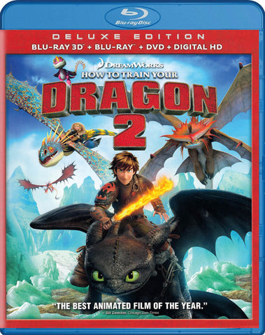 Comment former votre Dragon 2 (Édition Deluxe) (Blu-ray 3D + Blu-ray + DVD + HD numérique) (Blu-ray) Film BLU-RAY
