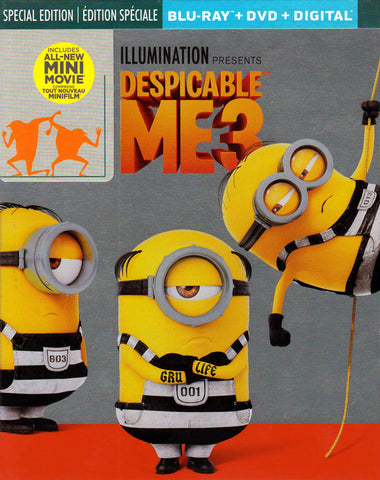 Despicable Me 3 (Blu-ray + DVD + Numérique) (Blu-ray) (Steelbook) (Bilingue) Film BLU-RAY