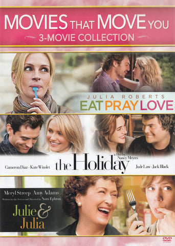 Eat Pray Love / The Holiday / Julie & Julia (3-Movie Collection) DVD Movie 