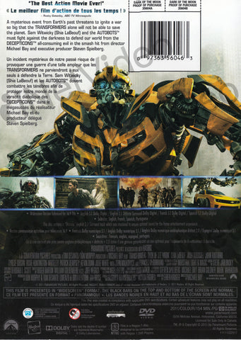Transformers : Dark Of The Moon (Bilingual) DVD Movie 