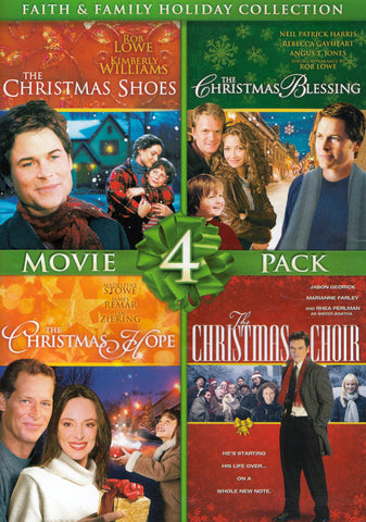 Faith & Family Holiday Coll. (Chaussures de Noël / Bénédiction de Noël / Espoir de Noël / Chorale de Noël) Film DVD