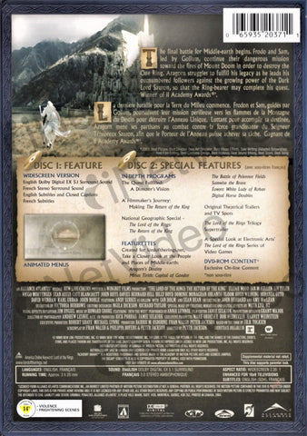 Le Seigneur des Anneaux - Le Retour du Roi (Widescreen Edition) DVD Movie