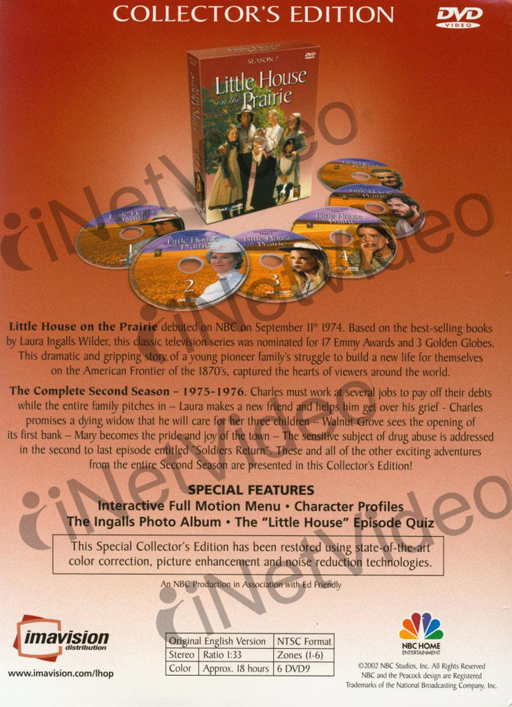 Little House on the Prairie The Complete Season 2 (Boxset) on DVD Movie