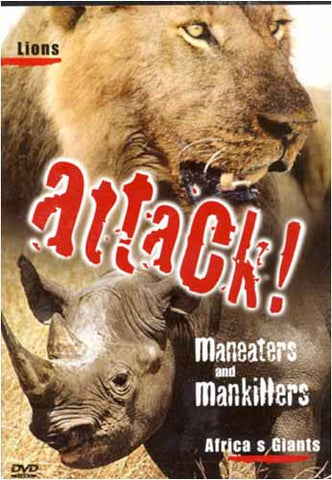 Attaque! Maneaters and Mankillers - Film DVD des Lions et des géants d'Afrique