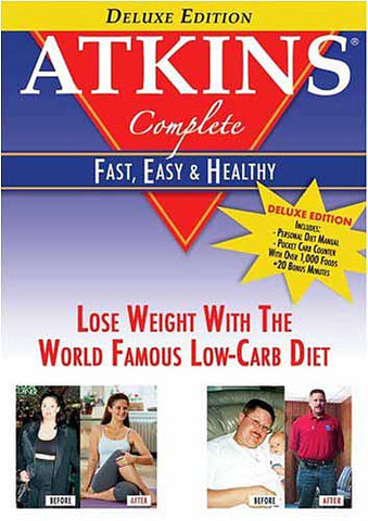 Atkins Complete - Fast, Easy & Healthy (Deluxe English Edition) DVD Movie 