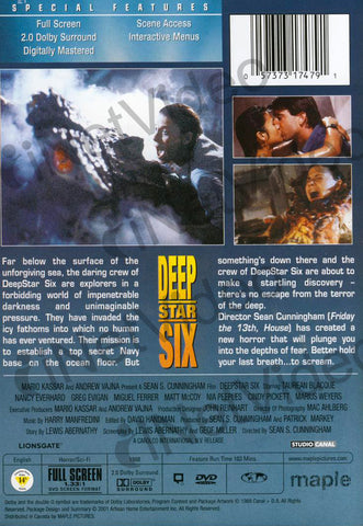 DeepStar Six DVD Movie 