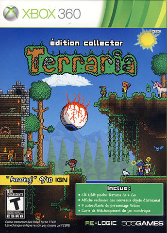 Terraria Collector Edition (French package, Game playable in English or French) (XBOX360) XBOX360 Game 