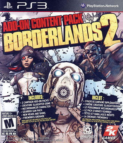 Borderlands 2 - Add-on Content Pack (PLAYSTATION3) PLAYSTATION3 Game 