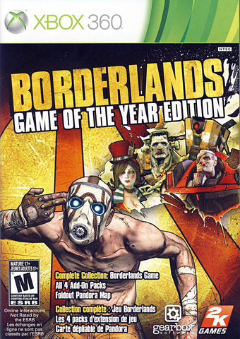 Borderlands - Game of the Year Edition (Bilingual Cover) (XBOX360) XBOX360 Game 