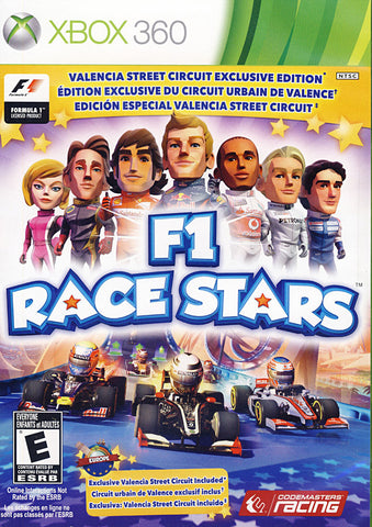 F1 Race Stars - Valencia Street Circuit Edition (Trilingual Cover) (XBOX360) XBOX360 Game